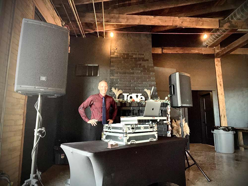 DJ services for the Holtz wedding at The Millhouse in Rigby