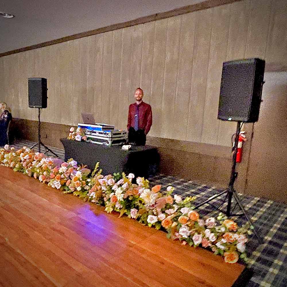 The Idahoan DJing a wedding at The Virginian in Jackson, WY