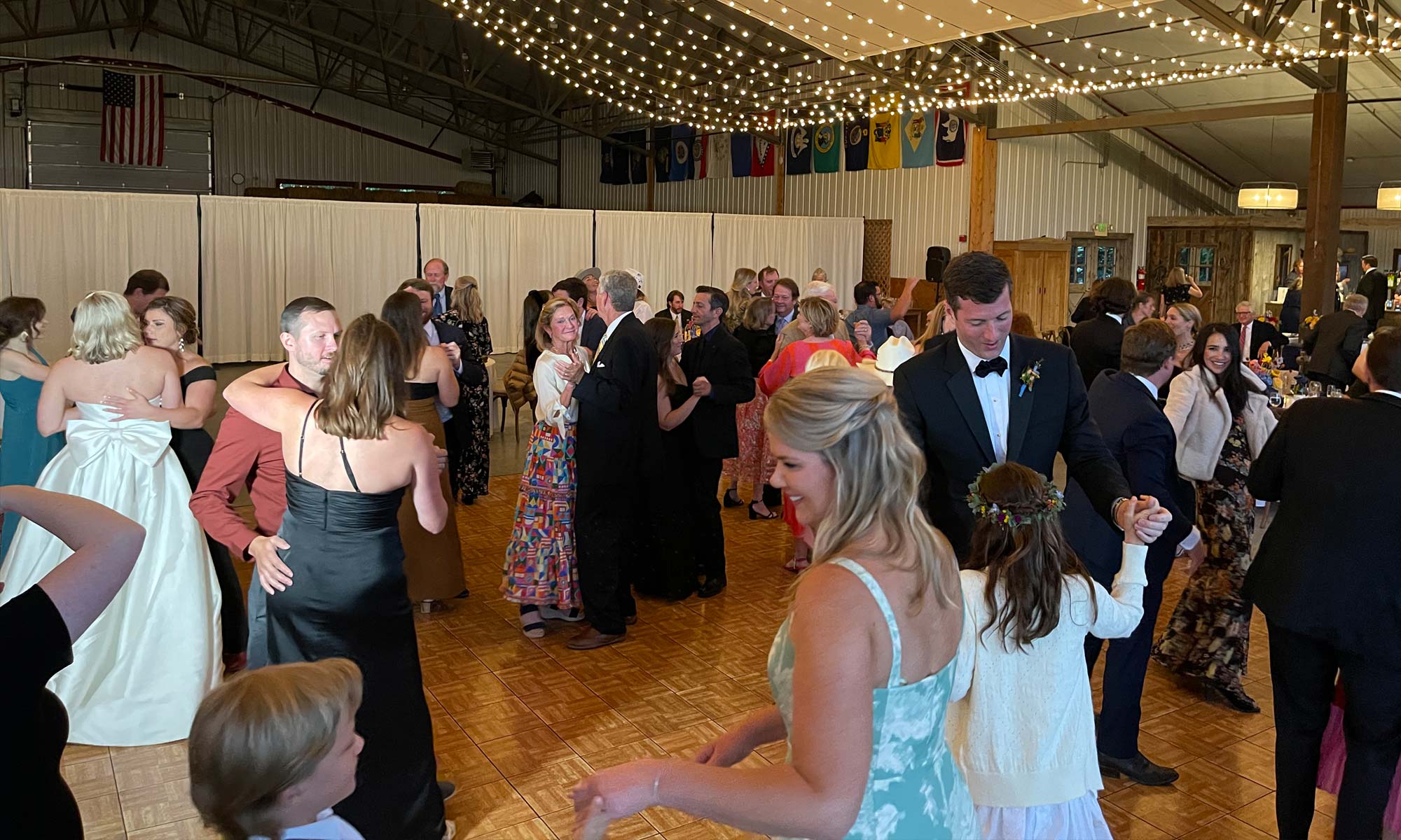 Wedding Guests Dancing in Jackson, WY