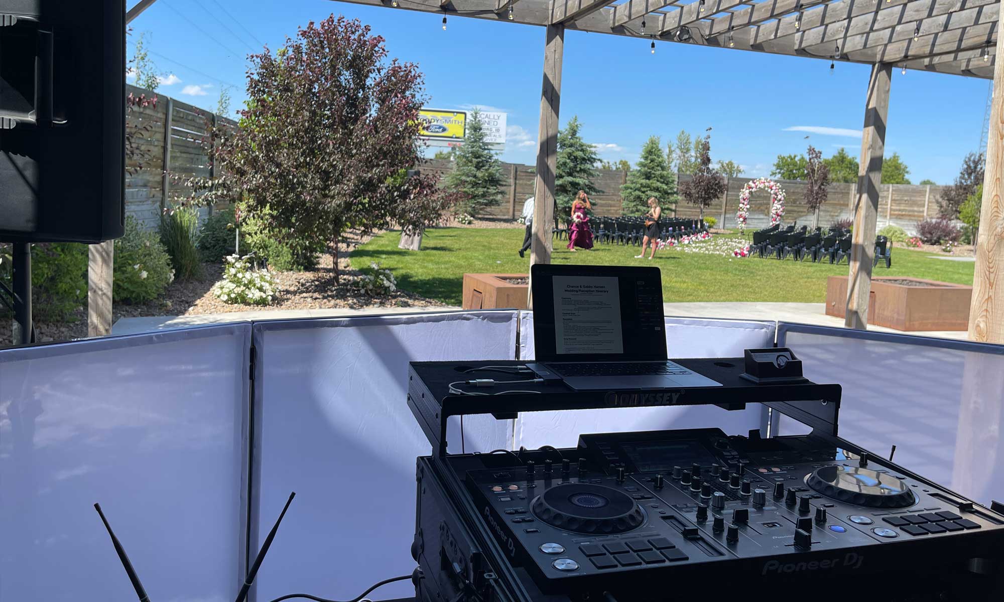 The Idahoan's DJ setup at The Millhouse in Rigby ID