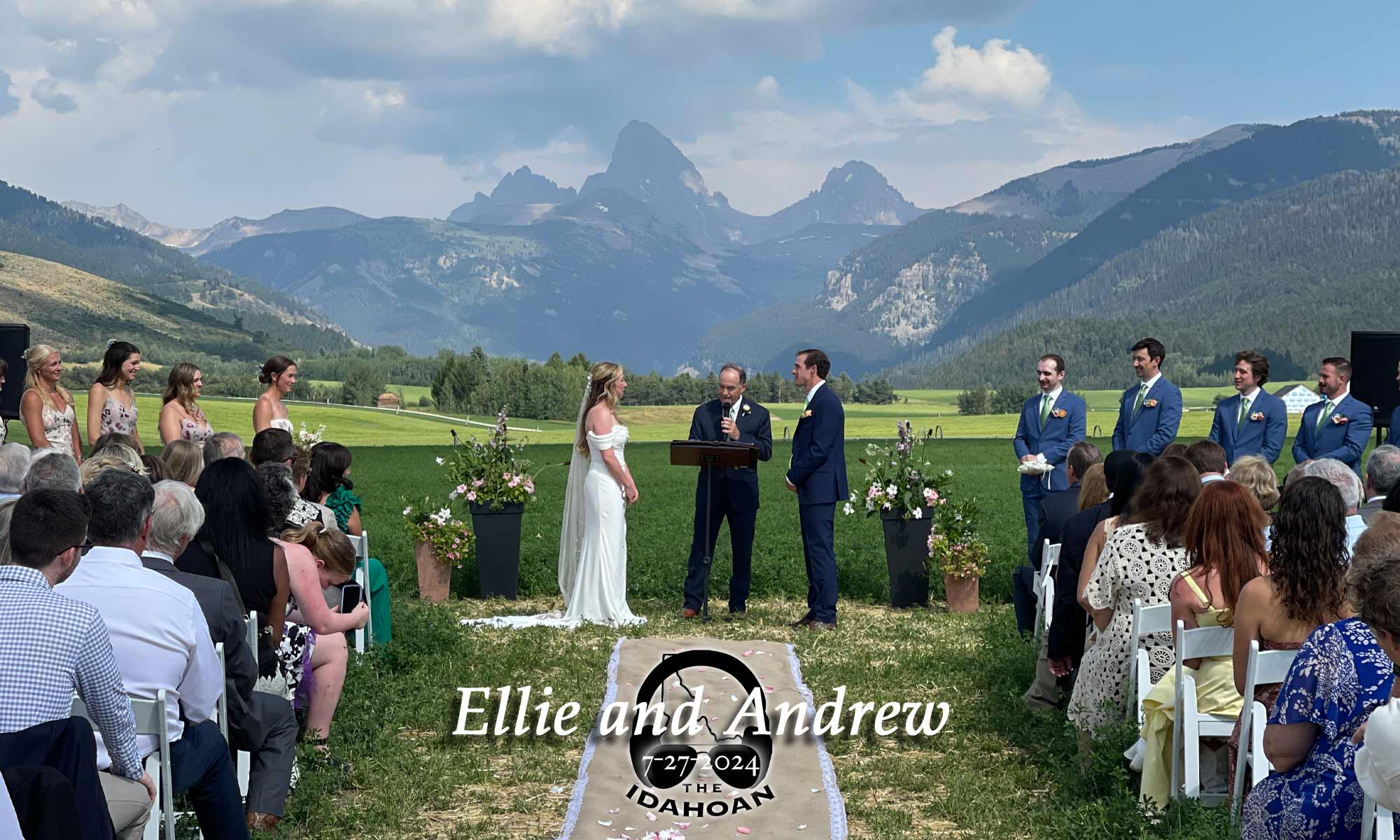 Ellie and Andrew Danz wedding blog featured image - Alta, WY Wedding DJ