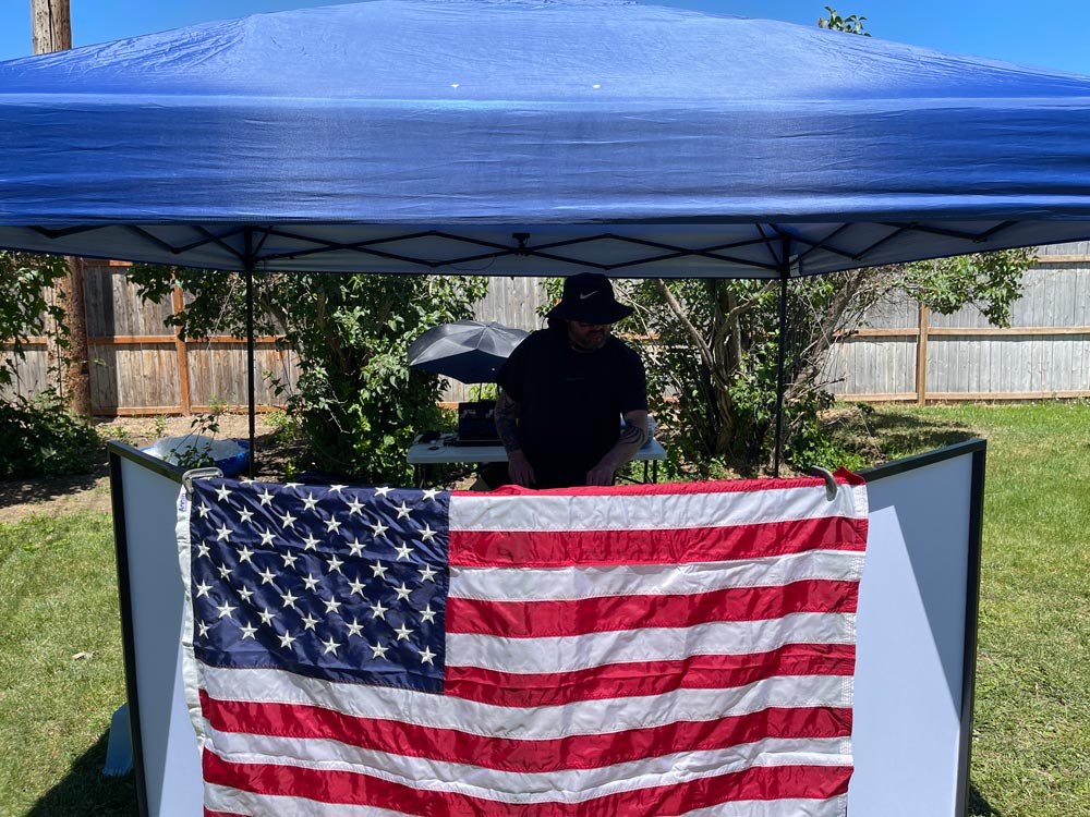 Todd Bakeo playing at The Idahoan's Independence Day Children International Fundraiser