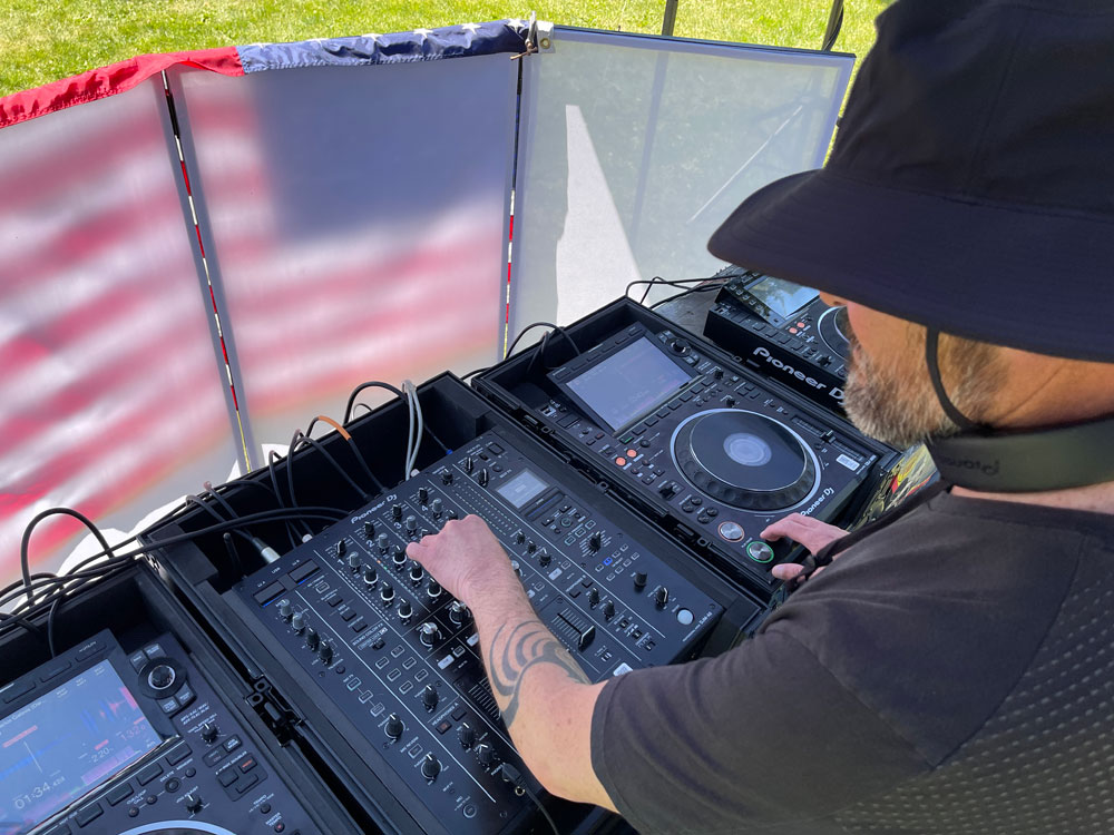 Todd Bakeo playing at The Idahoan's Independence Day Children International Fundraiser