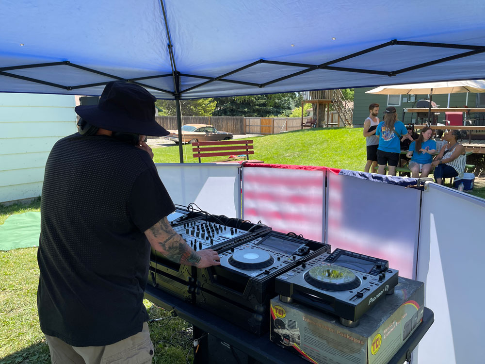 Todd Bakeo playing at The Idahoan's Independence Day Children International Fundraiser