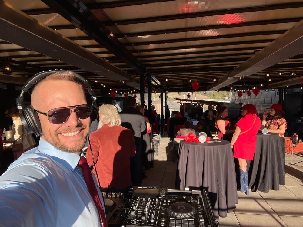 Jackson Hole Chamber of Commerce's Jackson Hole 40th Fall Art Festival Pain The Town Red Party and Fundraiser atThe Cloudveil Autograph Collection Luxury Hotel on September, 14th, 2024