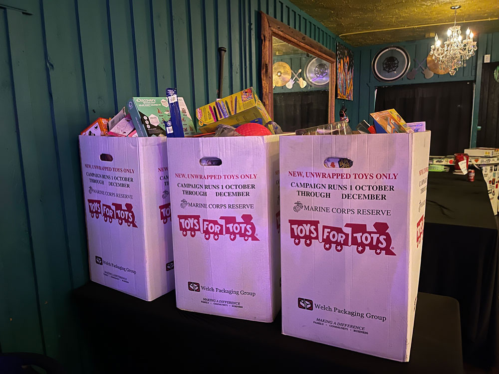 Toys For Tots Toy Collection Boxes at The Slime Pit