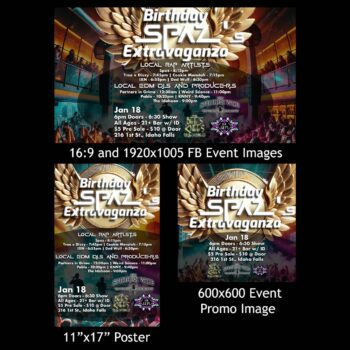 Event Promotion Graphic Package Examples