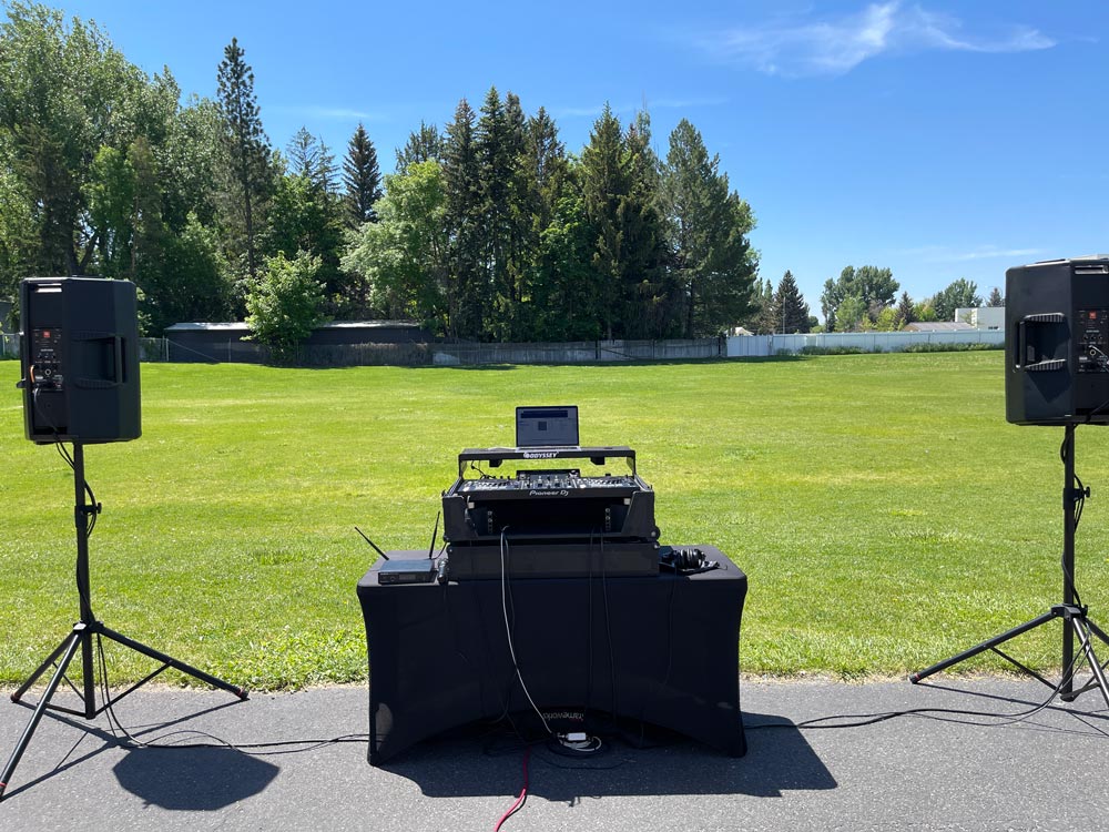 The Idahoan's Basic DJ Setup at Dora Erickson Elementary School in Idaho Falls