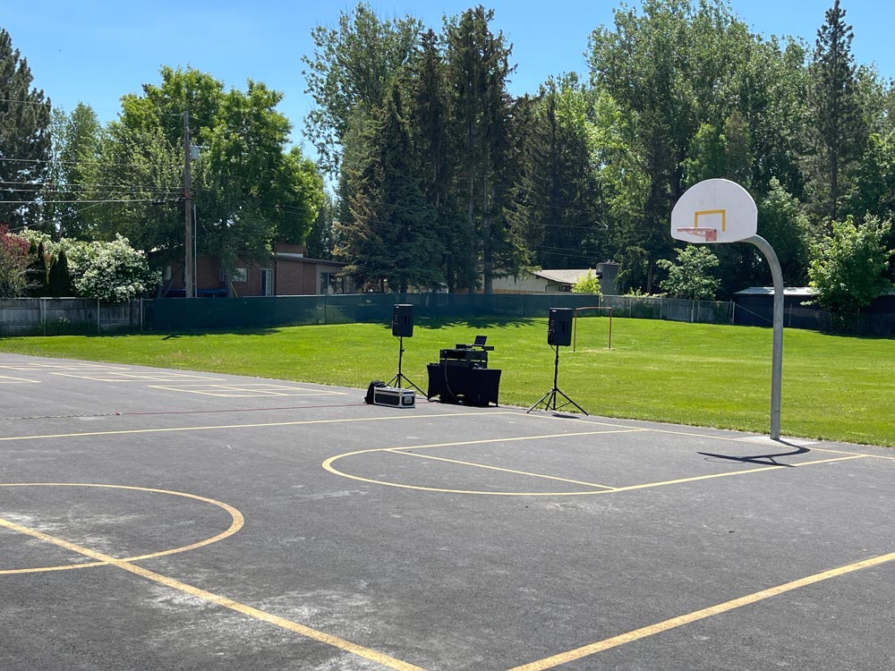 The Idahoan's Basic DJ Setup at Dora Erickson Elementary School in Idaho Falls