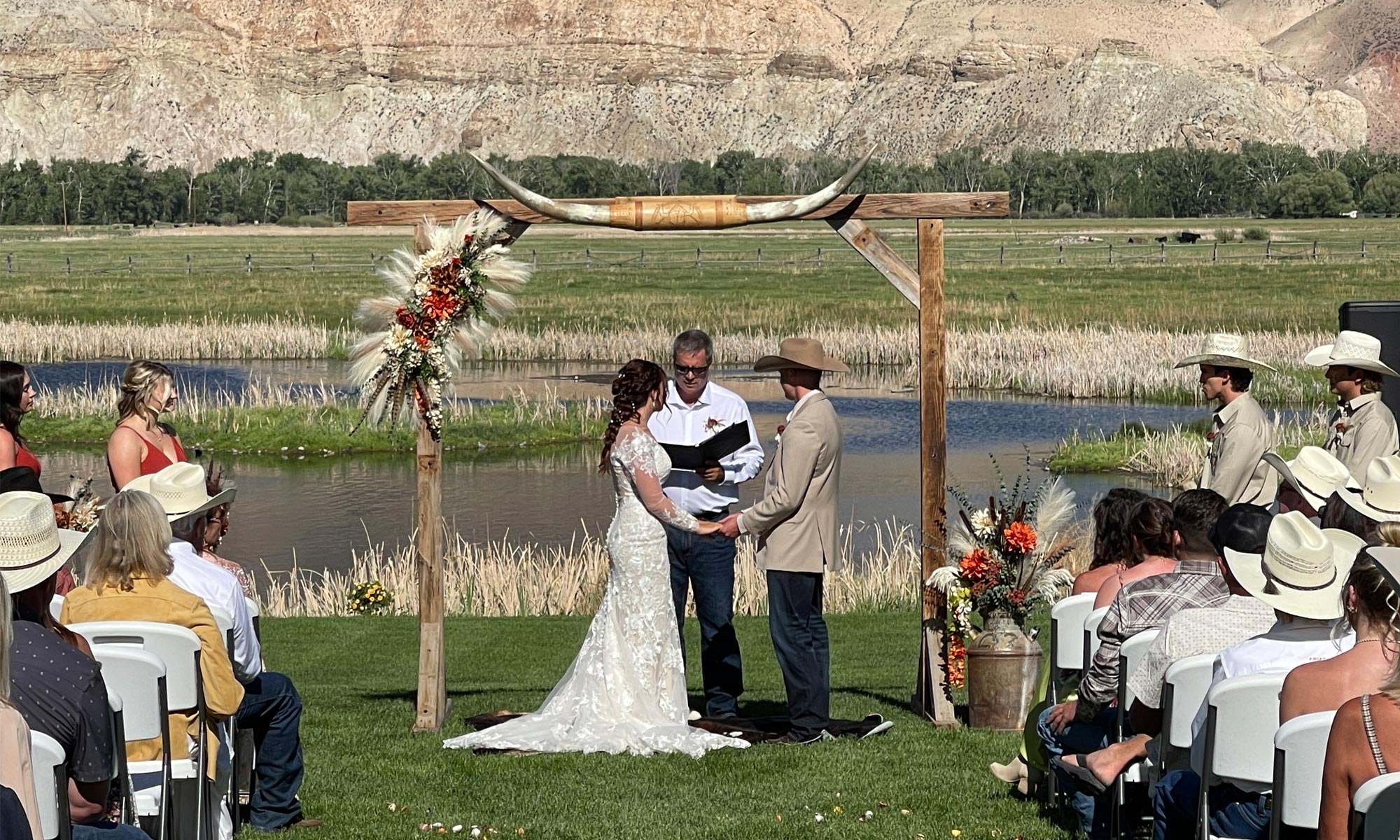 Olivia and Peyton Moss tying the knot in Challis, ID on May 31. 2025