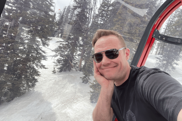 The Idahoan on a gondola at Jackson Hole Mountain Resort