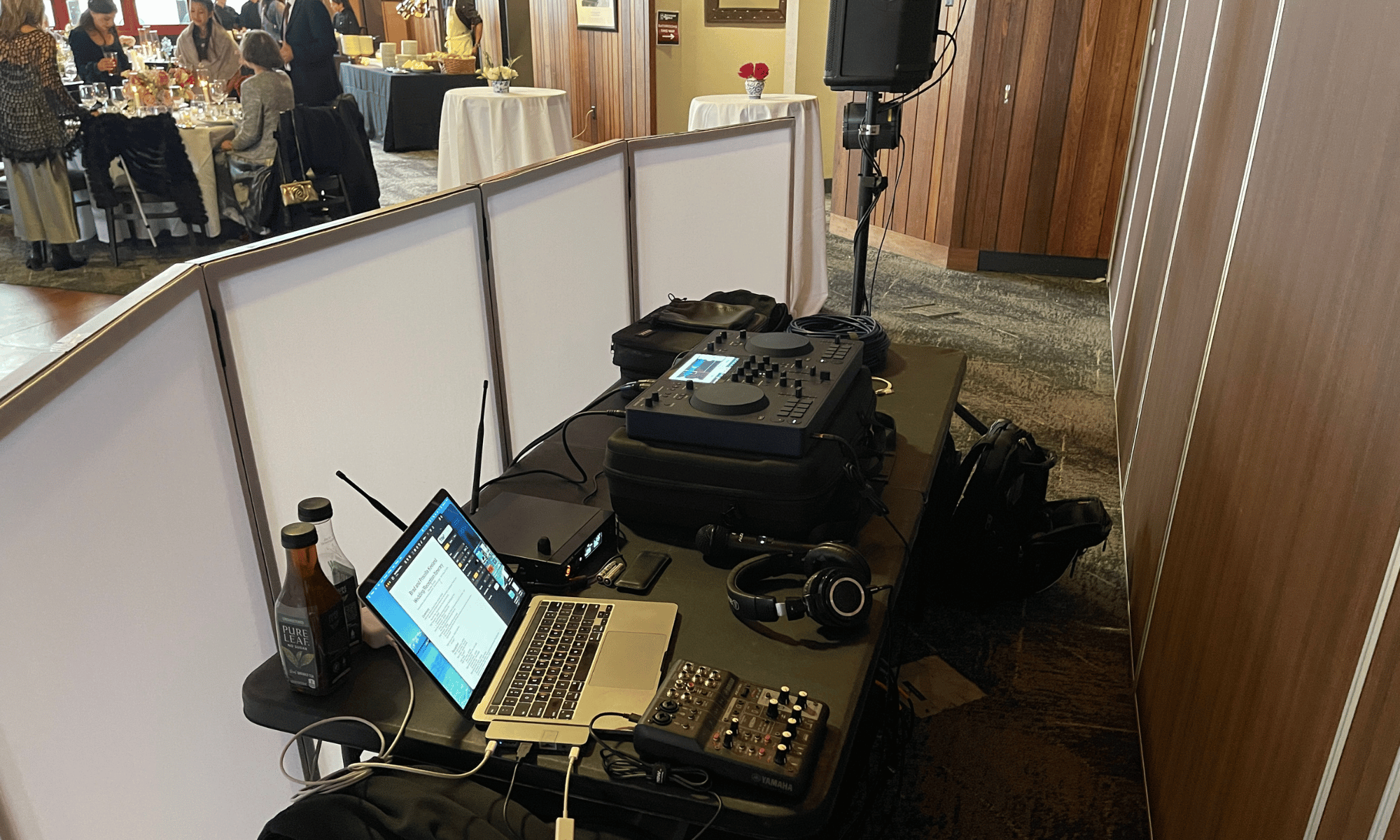 Omnis-Duo at the wedding gig